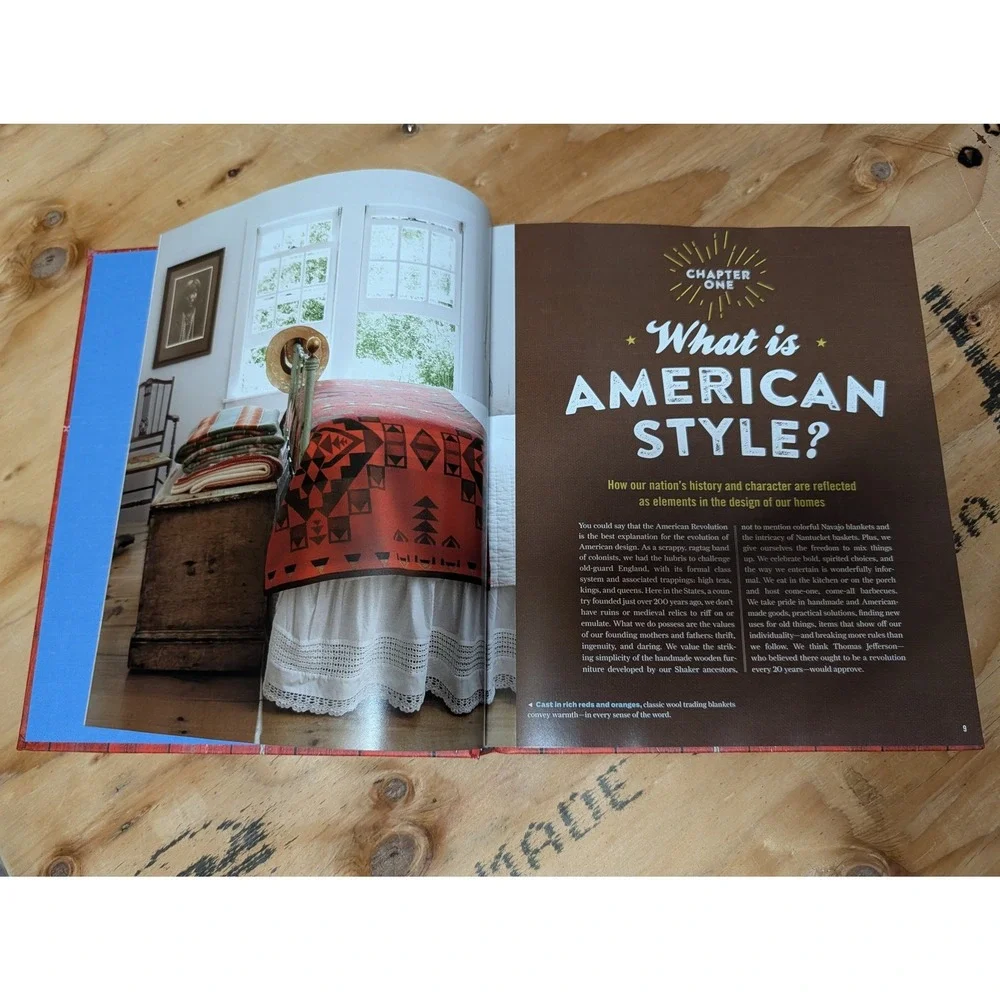 Country Living American Style Book Unisex OS Red Good Americana Decor Hardcover